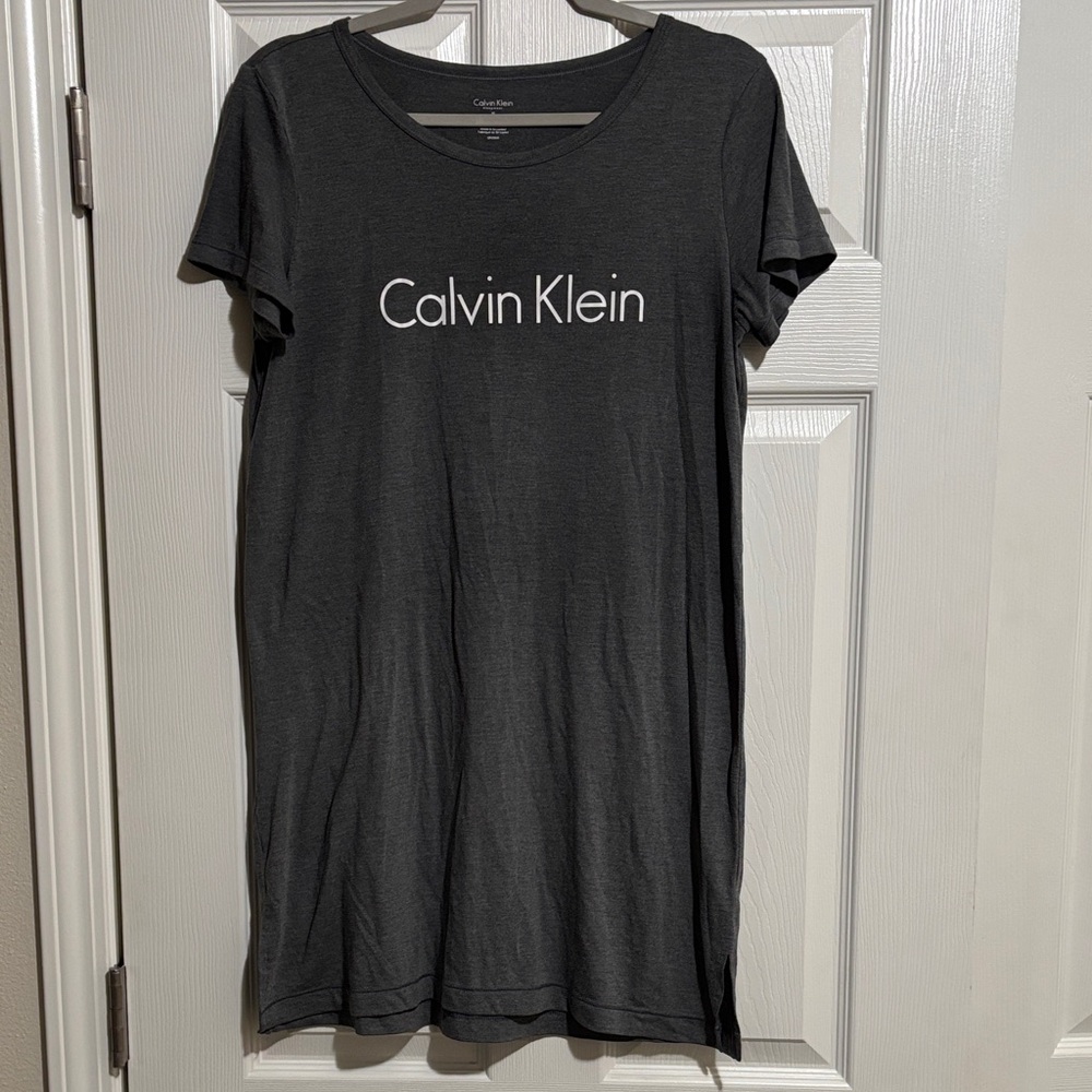 Calvin Klein Charcoal Gray Sleep Shirt